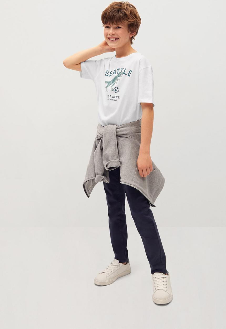 MANGO - T-shirt players - white 