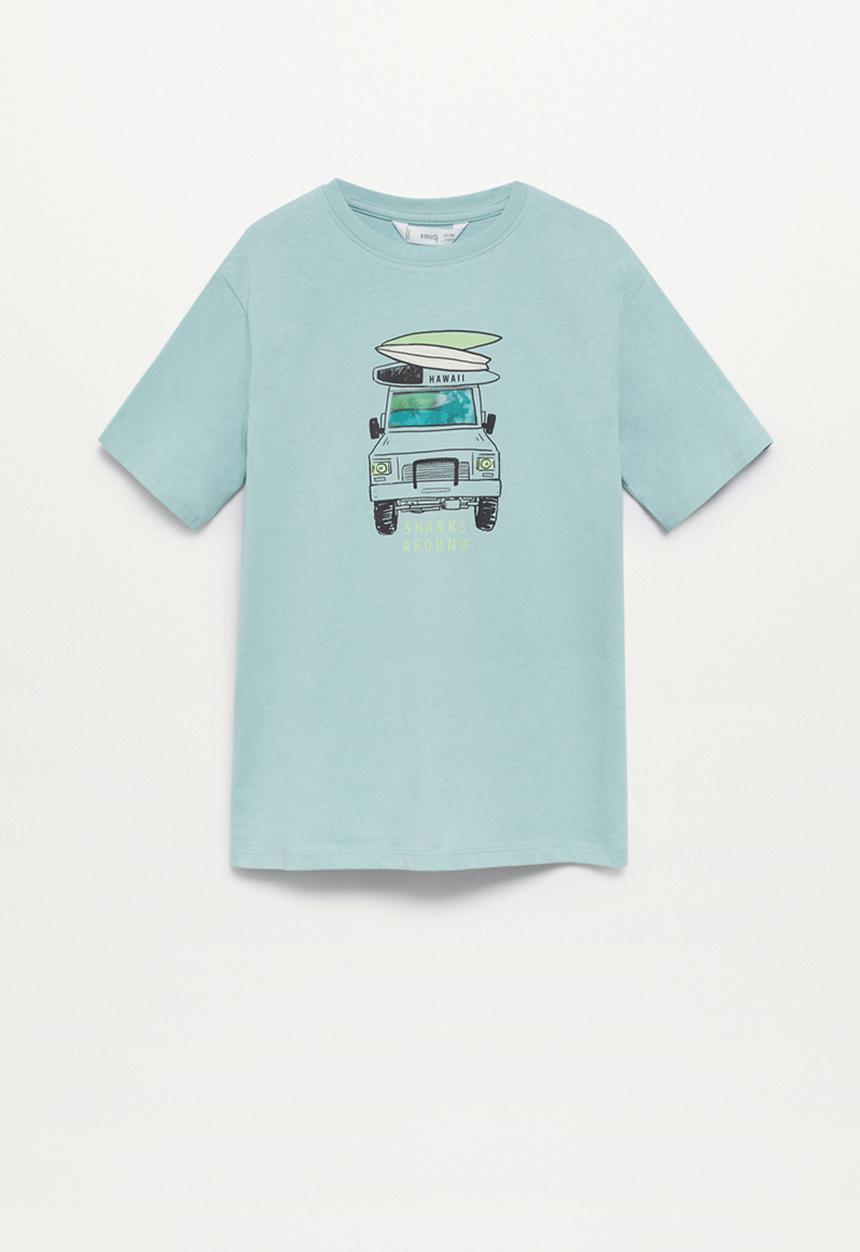MANGO - T-shirt lenti - light green