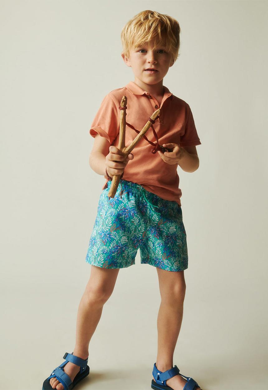 MANGO - Swimming trunks hawaii - turquoise