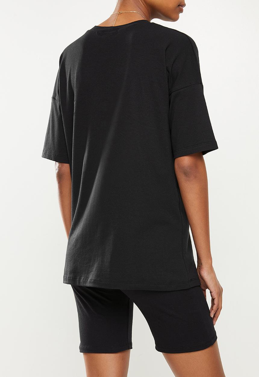 Superbalist - Cotton boxy tee - black