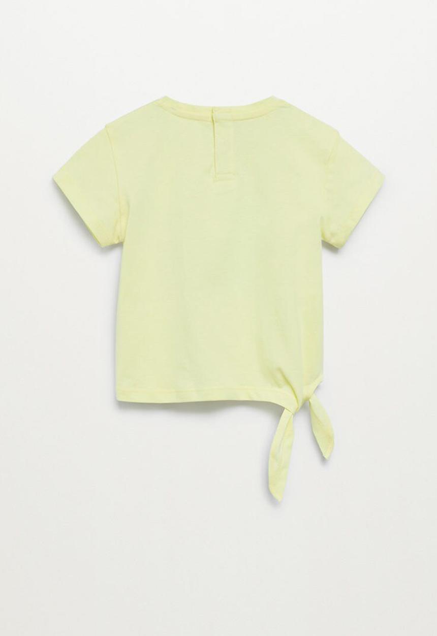MANGO - Knot printed t-shirt tablita - yellow
