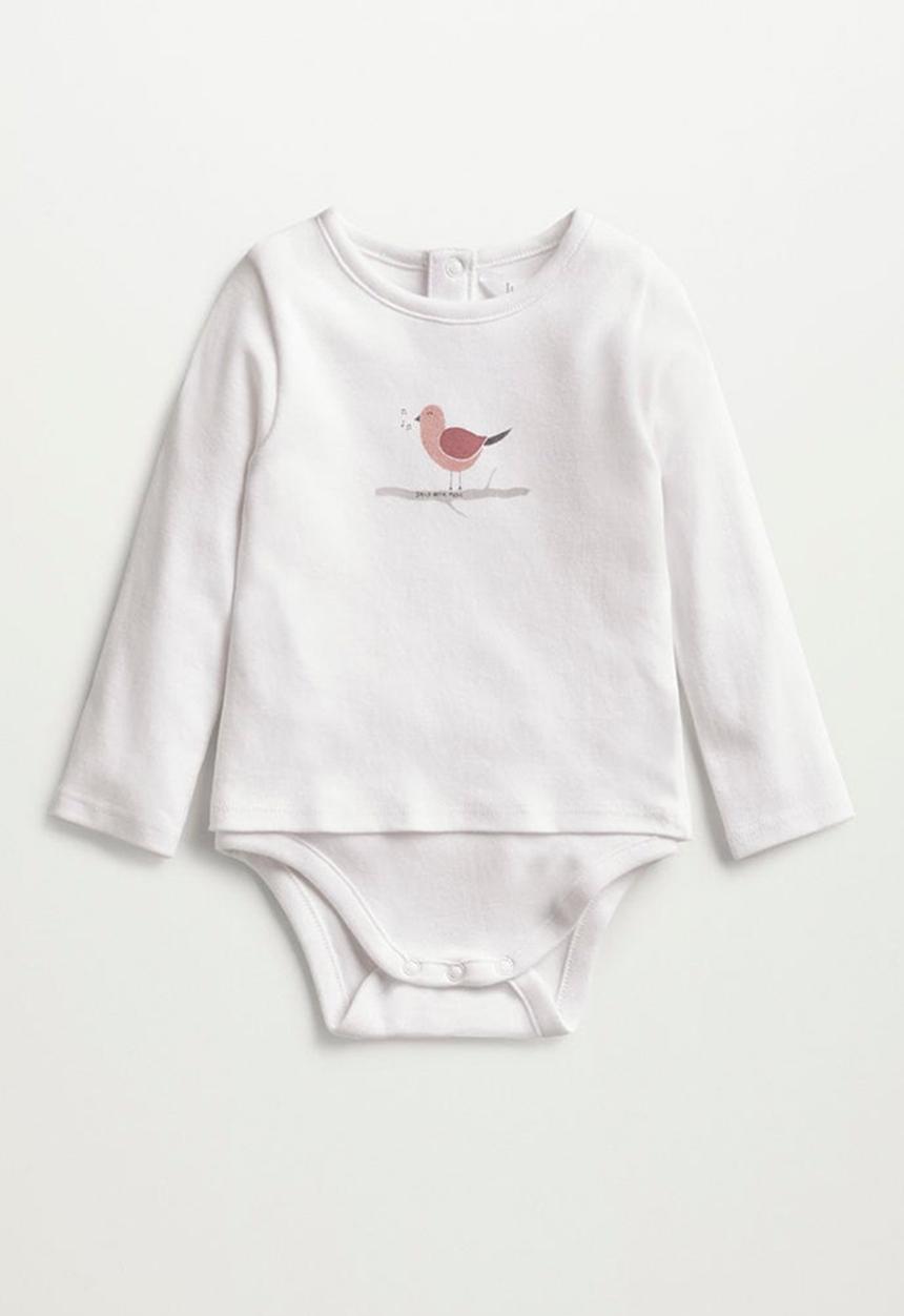 MANGO - Dance long sleeve tee - white