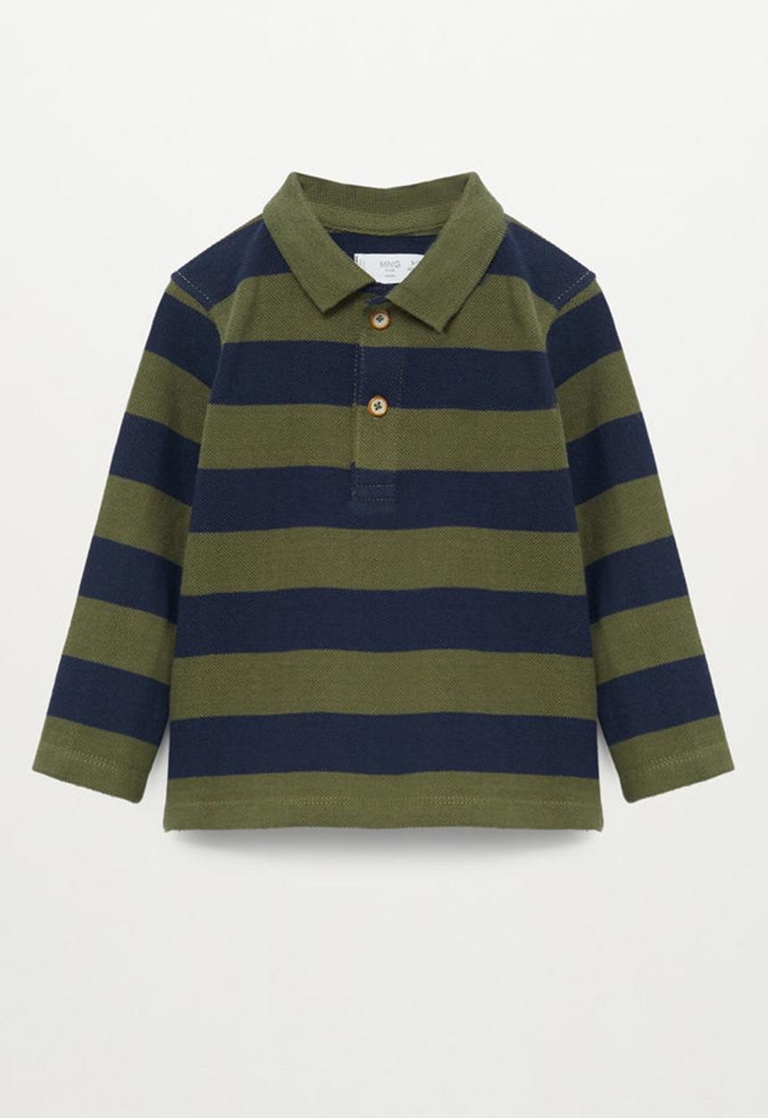 MANGO - T-shirt rayas - navy