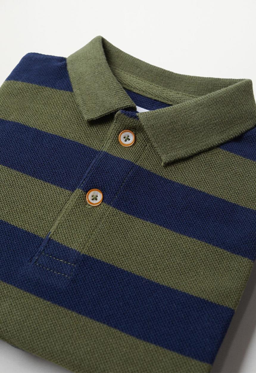 MANGO - T-shirt rayas - navy