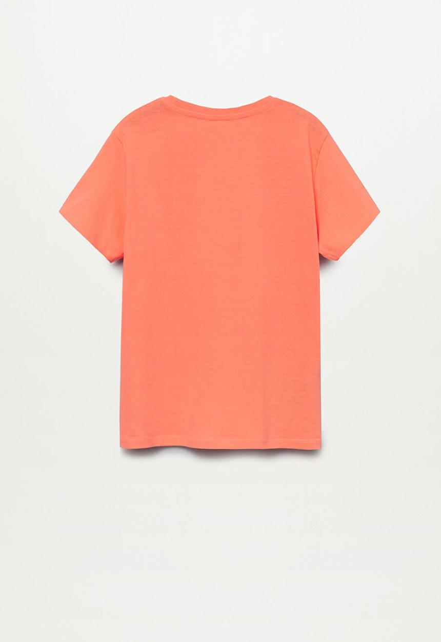 MANGO - T-shirt hawaii - orange