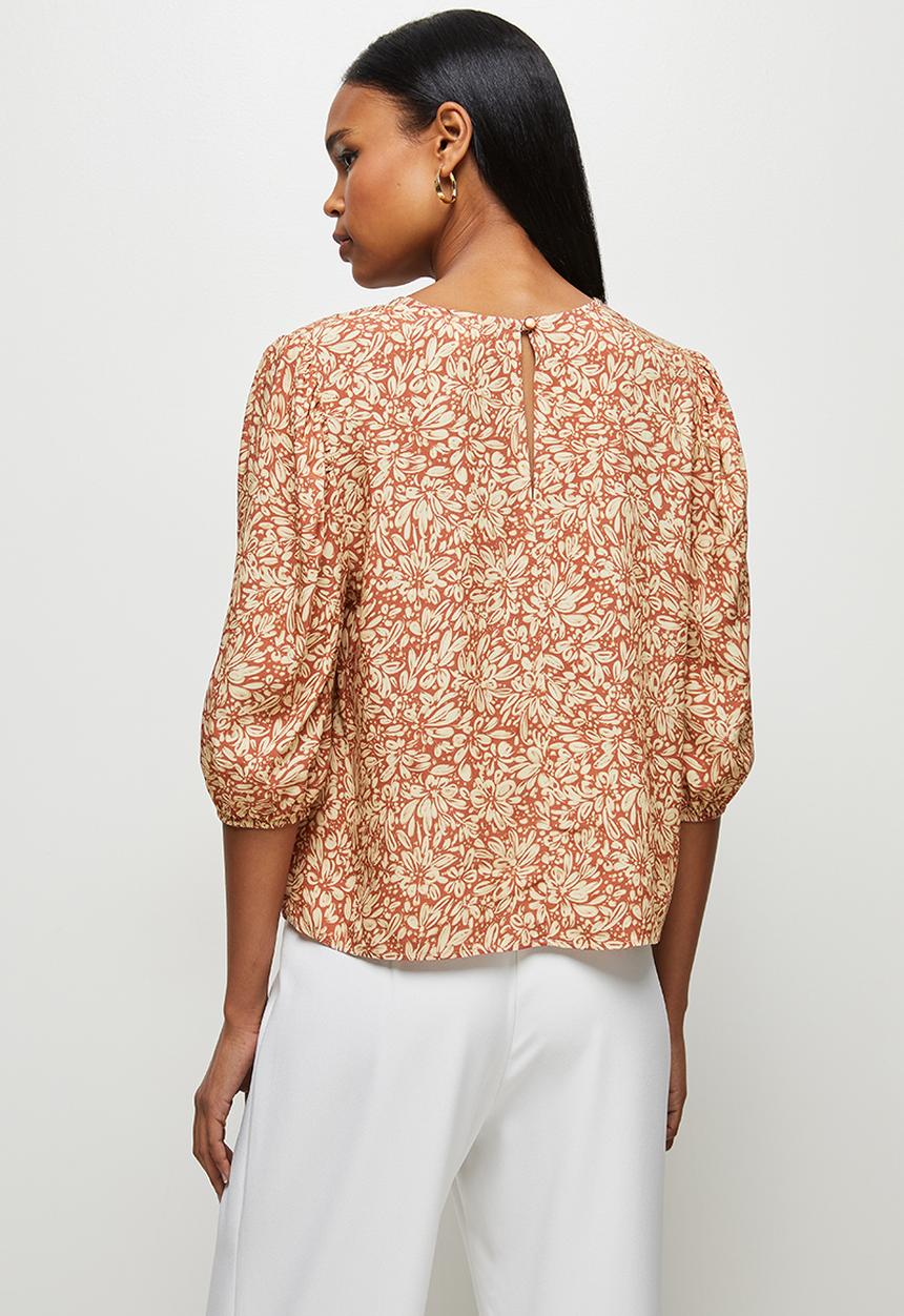 edit - Mutton sleeve shell - rust 