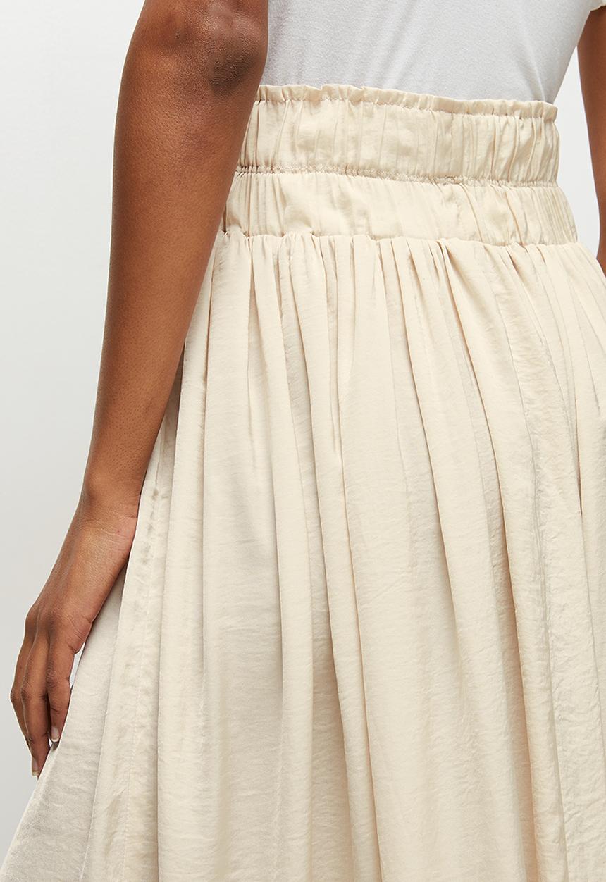 MILLA - Elasticated waist detail midaxi skirt - neutral