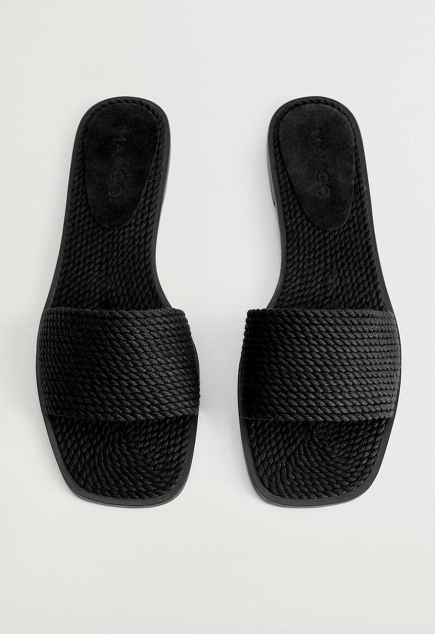 MANGO - Sofia slide - black