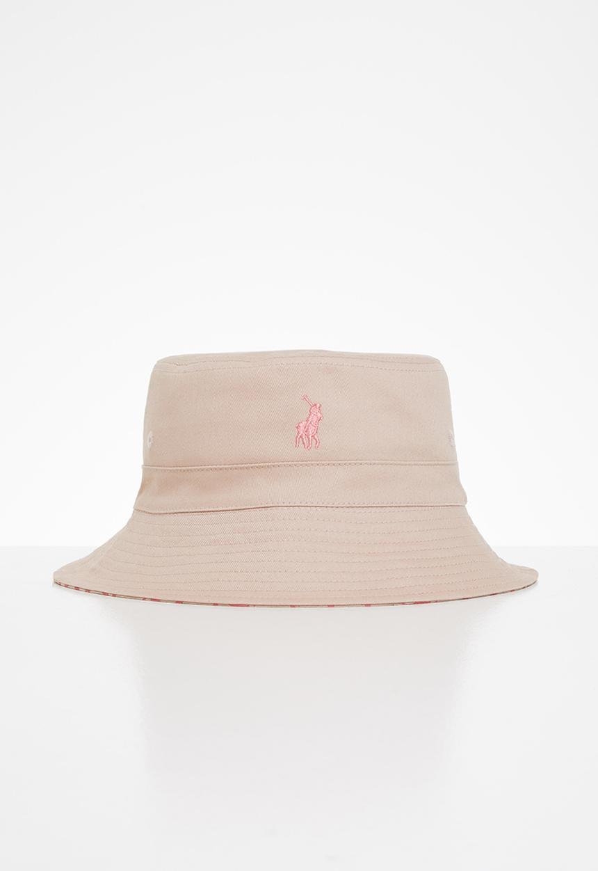 POLO - Block print reversible bucket - pink