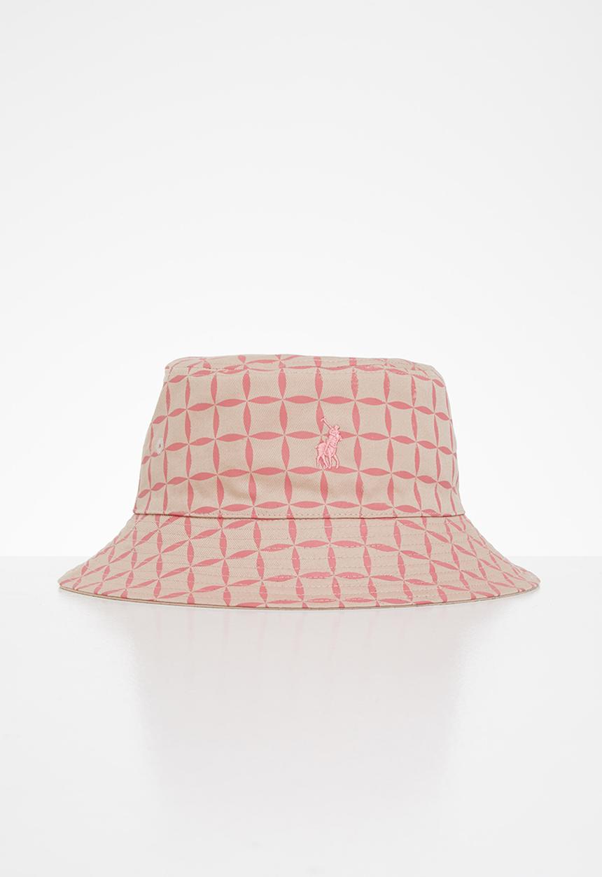 POLO - Block print reversible bucket - pink