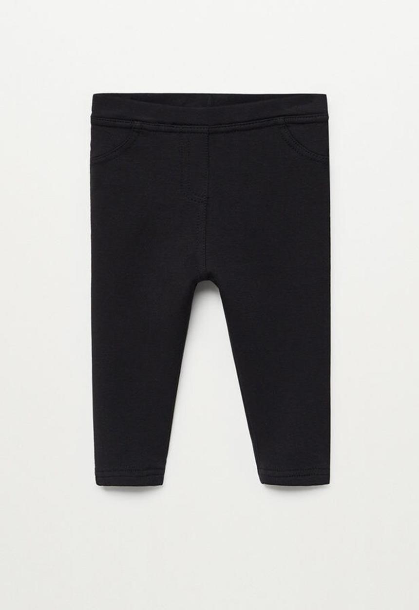 MANGO - Terry leggings - black