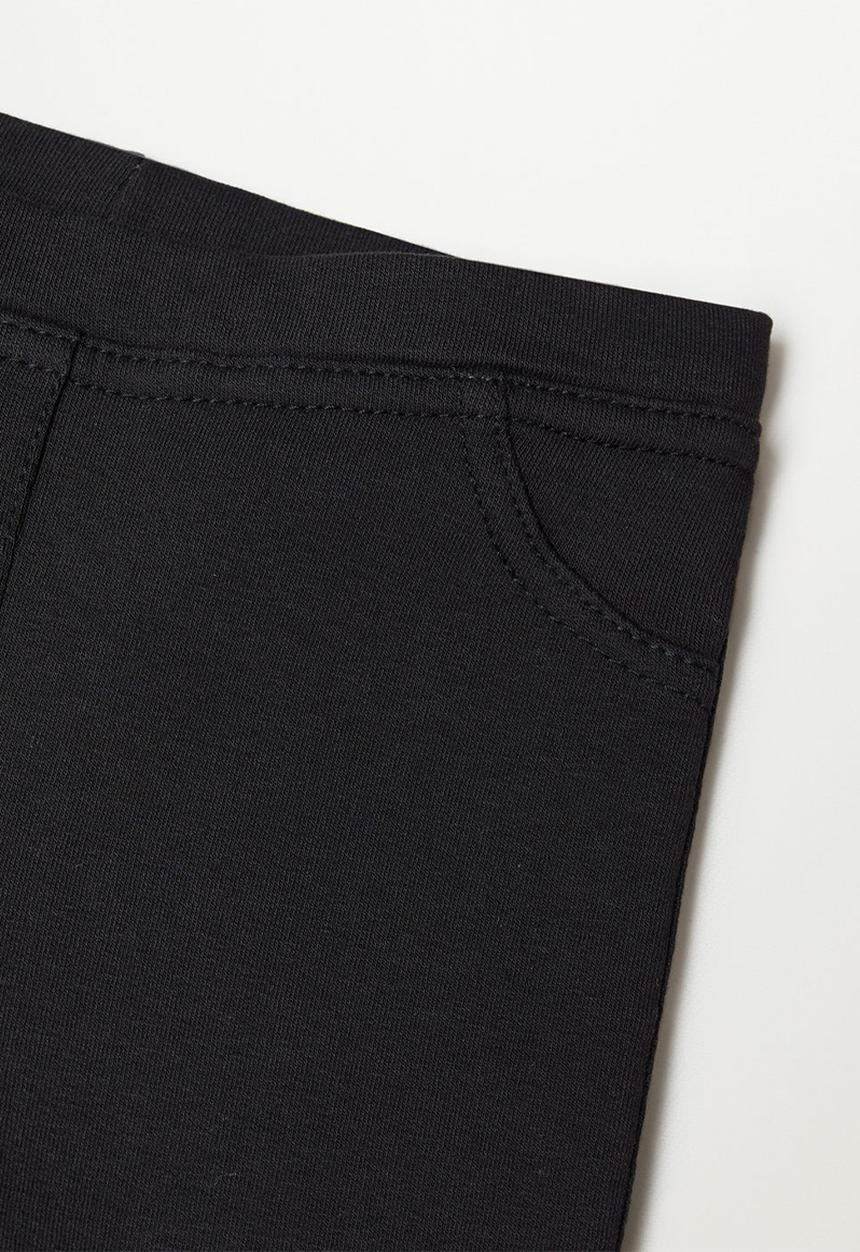 MANGO - Terry leggings - black