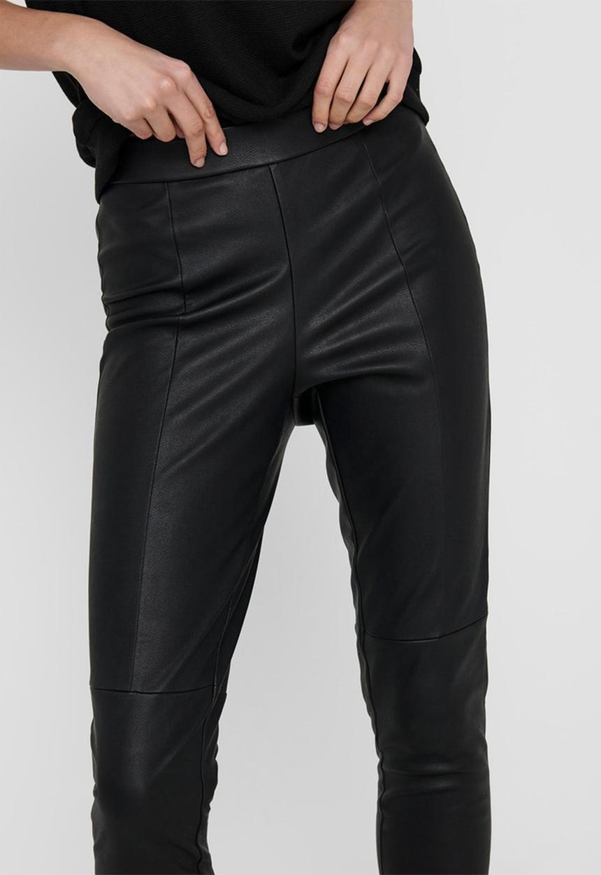 Jacqueline de Yong - Sahara faux leather leggings - black