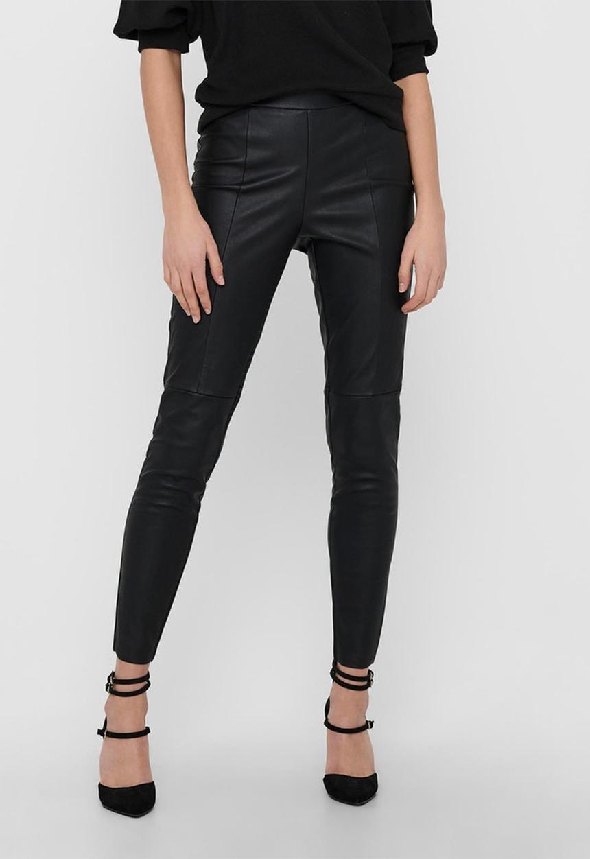 Jacqueline de Yong - Sahara faux leather leggings - black