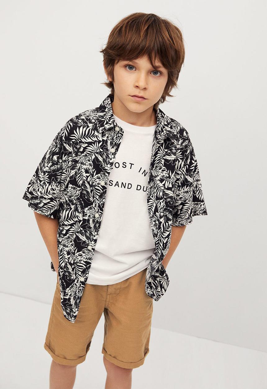 MANGO - Bermuda shorts linus - light pastal brown