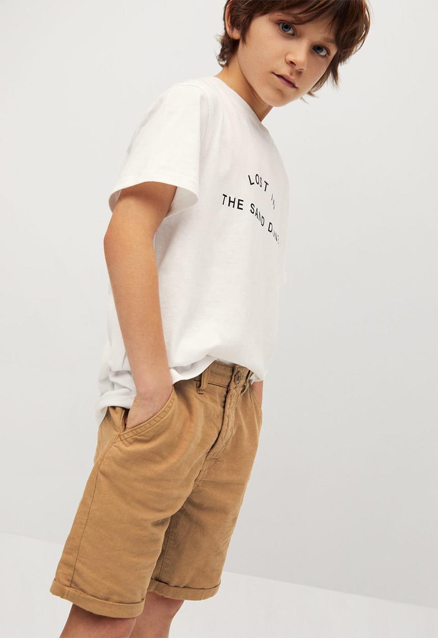 MANGO - Bermuda shorts linus - light pastal brown