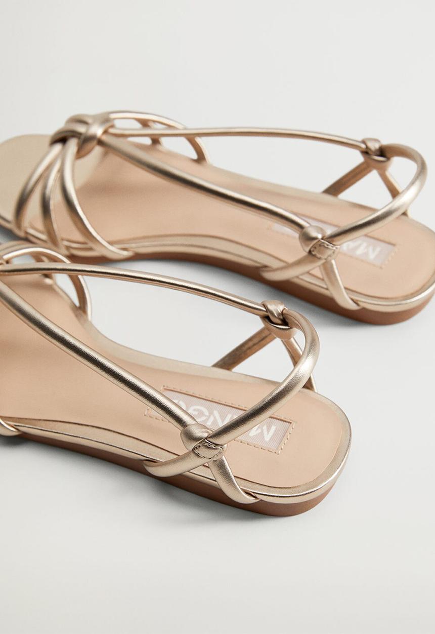 MANGO - Knots sandal - gold