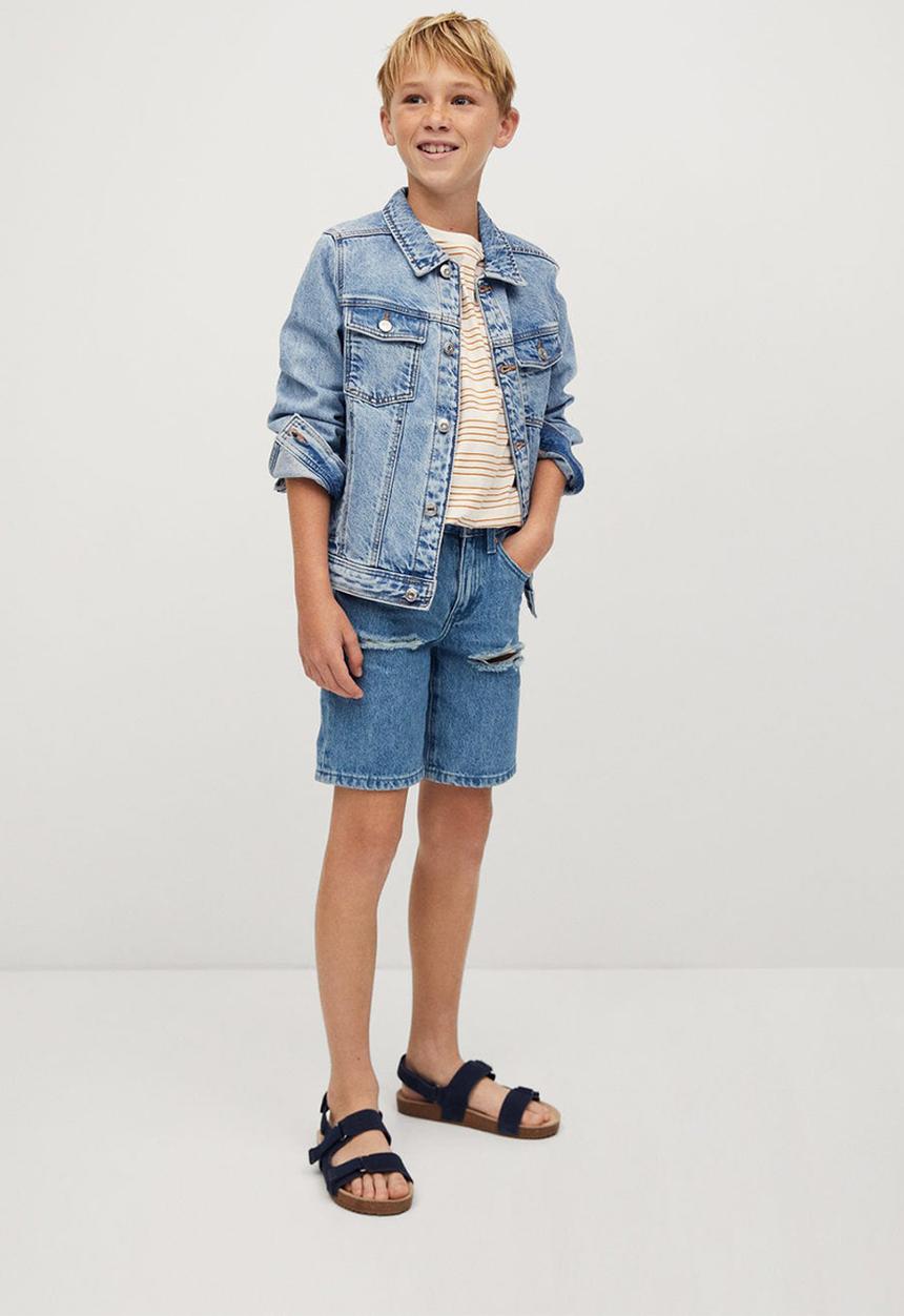 MANGO - Bermuda shorts berni - blue