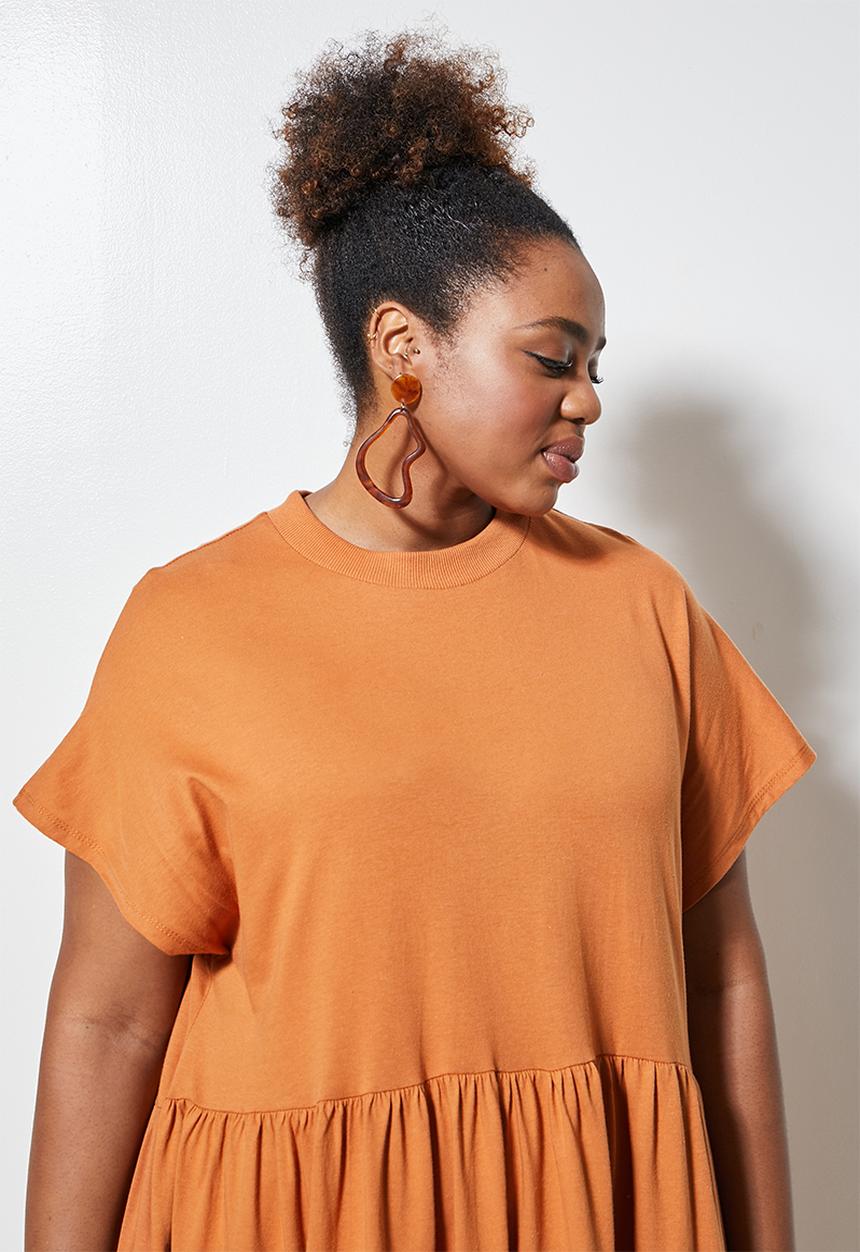 Superbalist - High crew tiered dress - abode