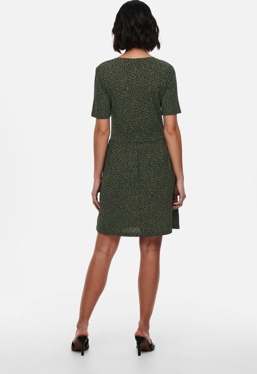 Jacqueline de Yong - Kirkby short sleeve short dress - kalamata