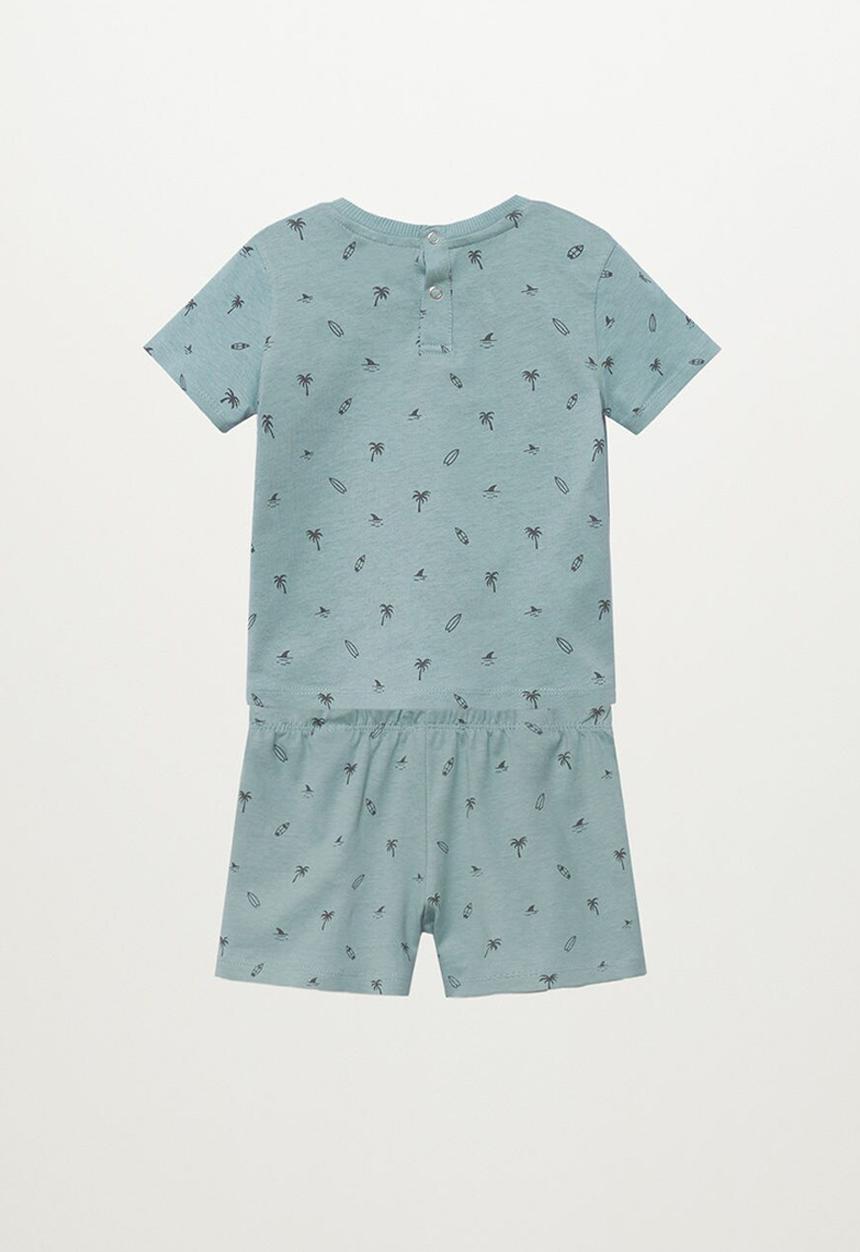 MANGO - Pyjama pack pier - turquoise & aqua