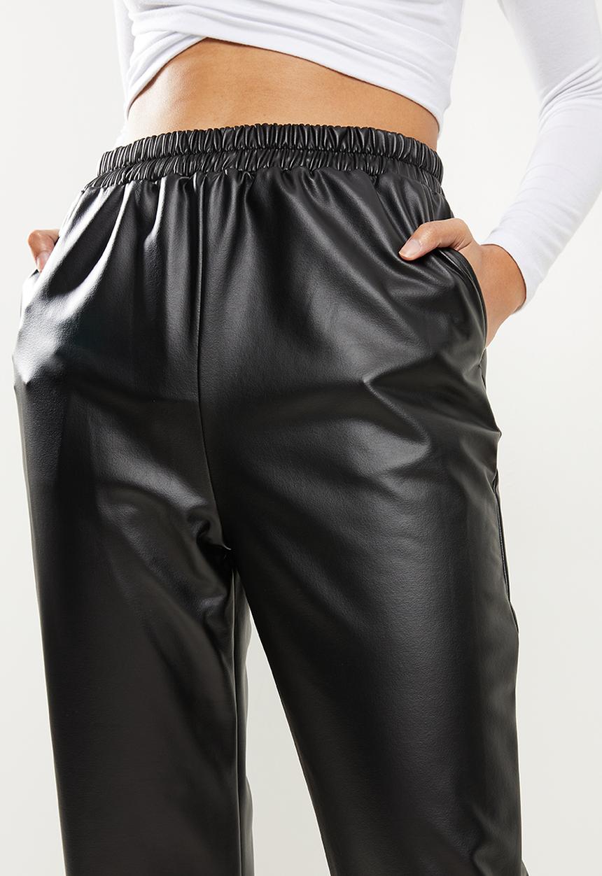 Blake - Pu jogger - black
