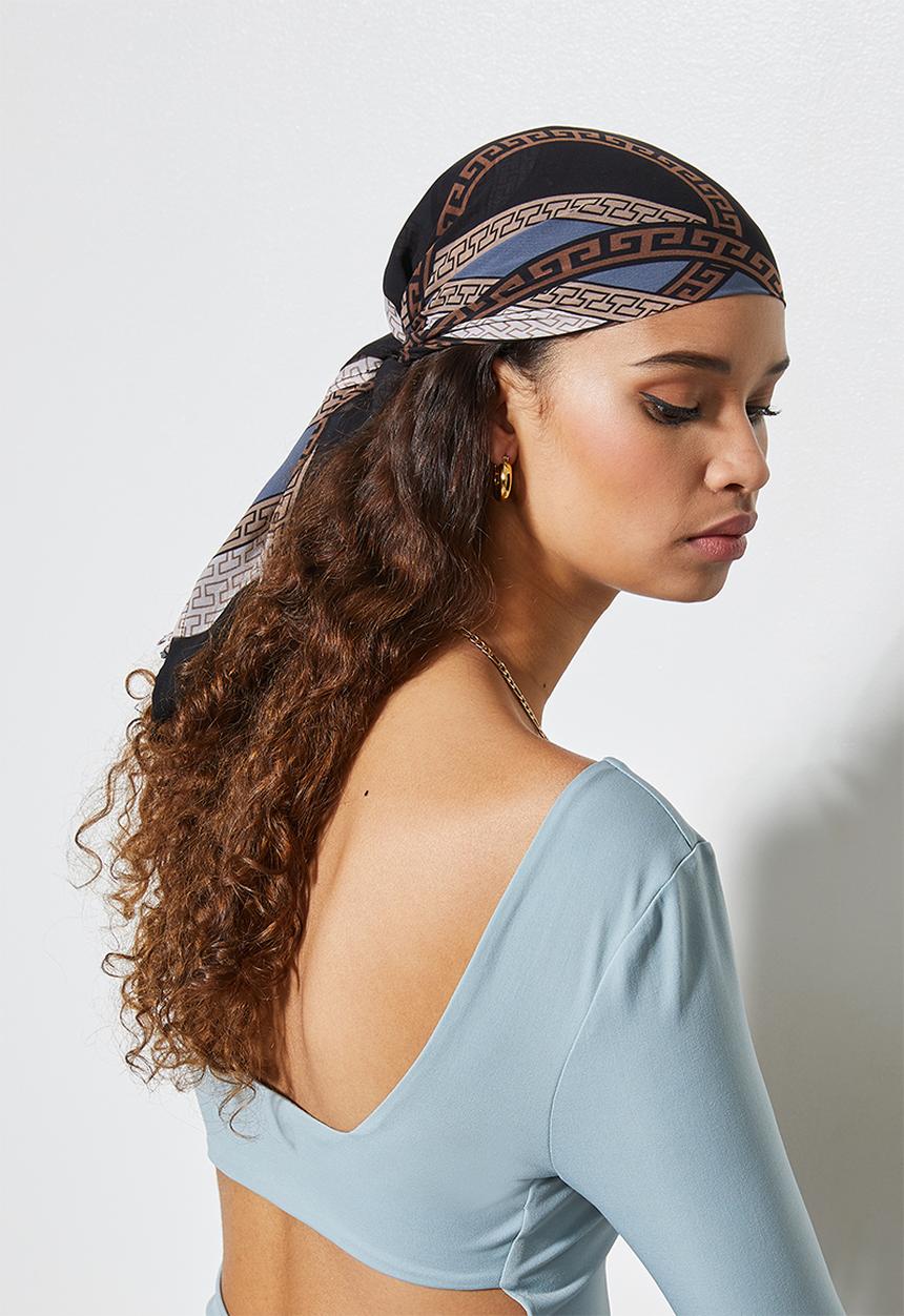 Superbalist - Vintage print headscarf - multi