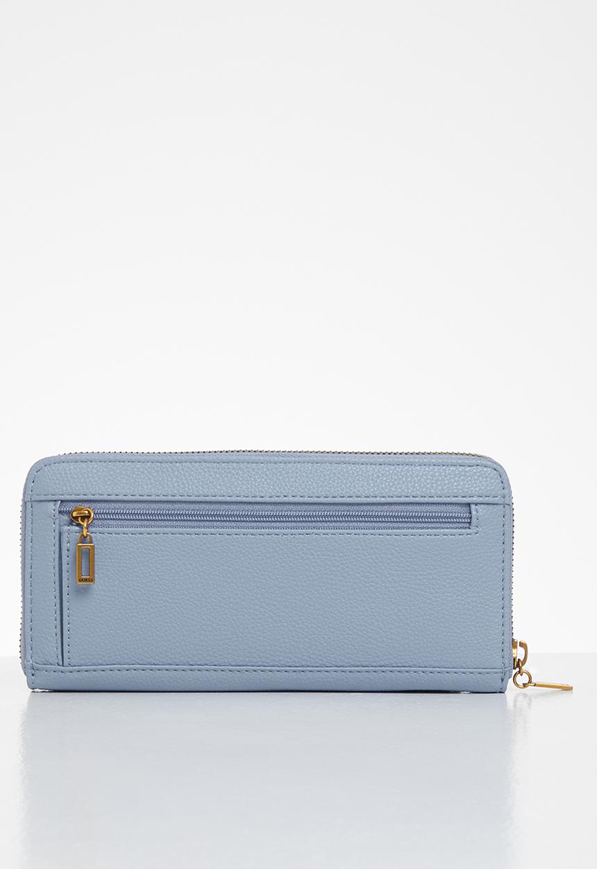 GUESS - Destiny slg large zip around - blue