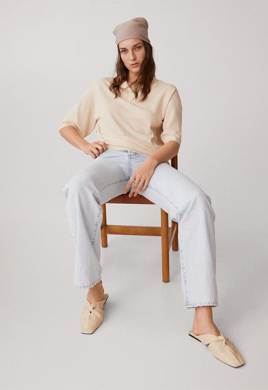 MANGO - Wendy mule - light beige