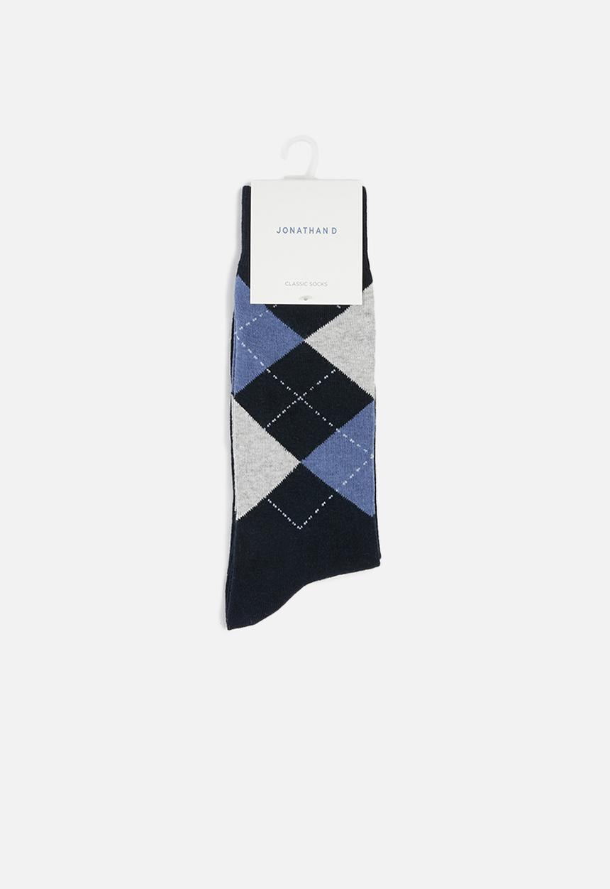 Jonathan D - Branded single pair socks - navy