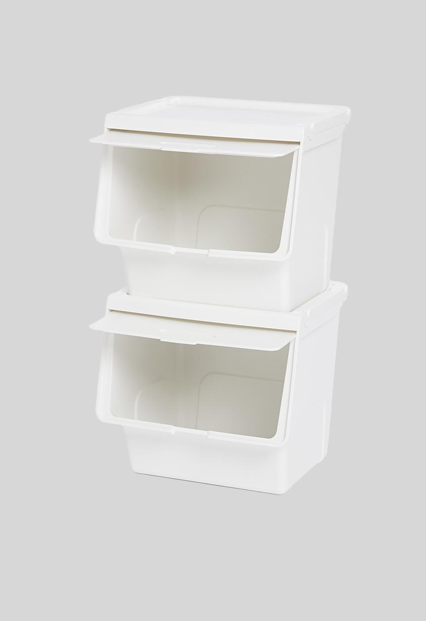 Litem - Set of 2 roomax sliding living box large - white