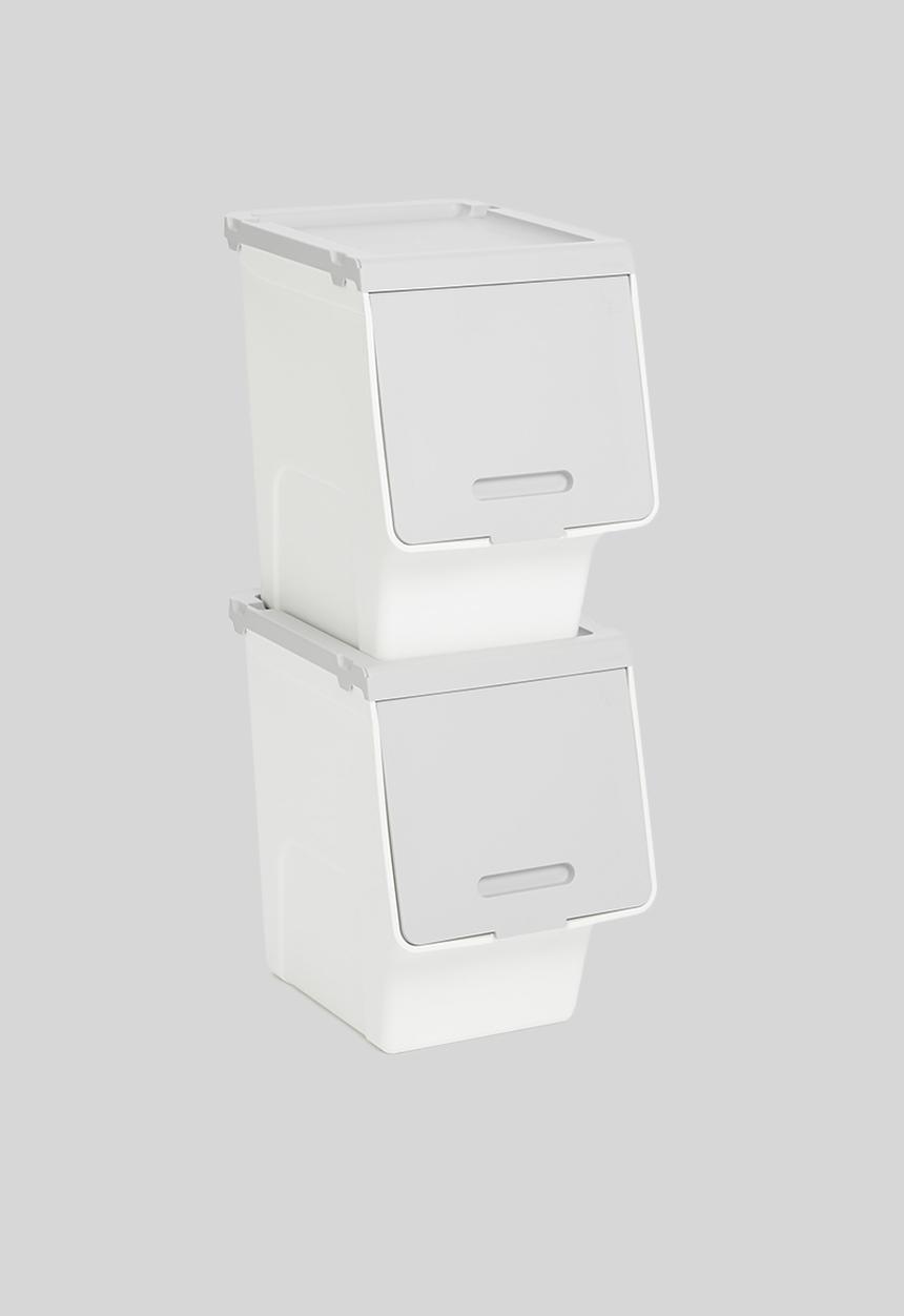 Litem - Set of 2 roomax sliding living box slim large - grey