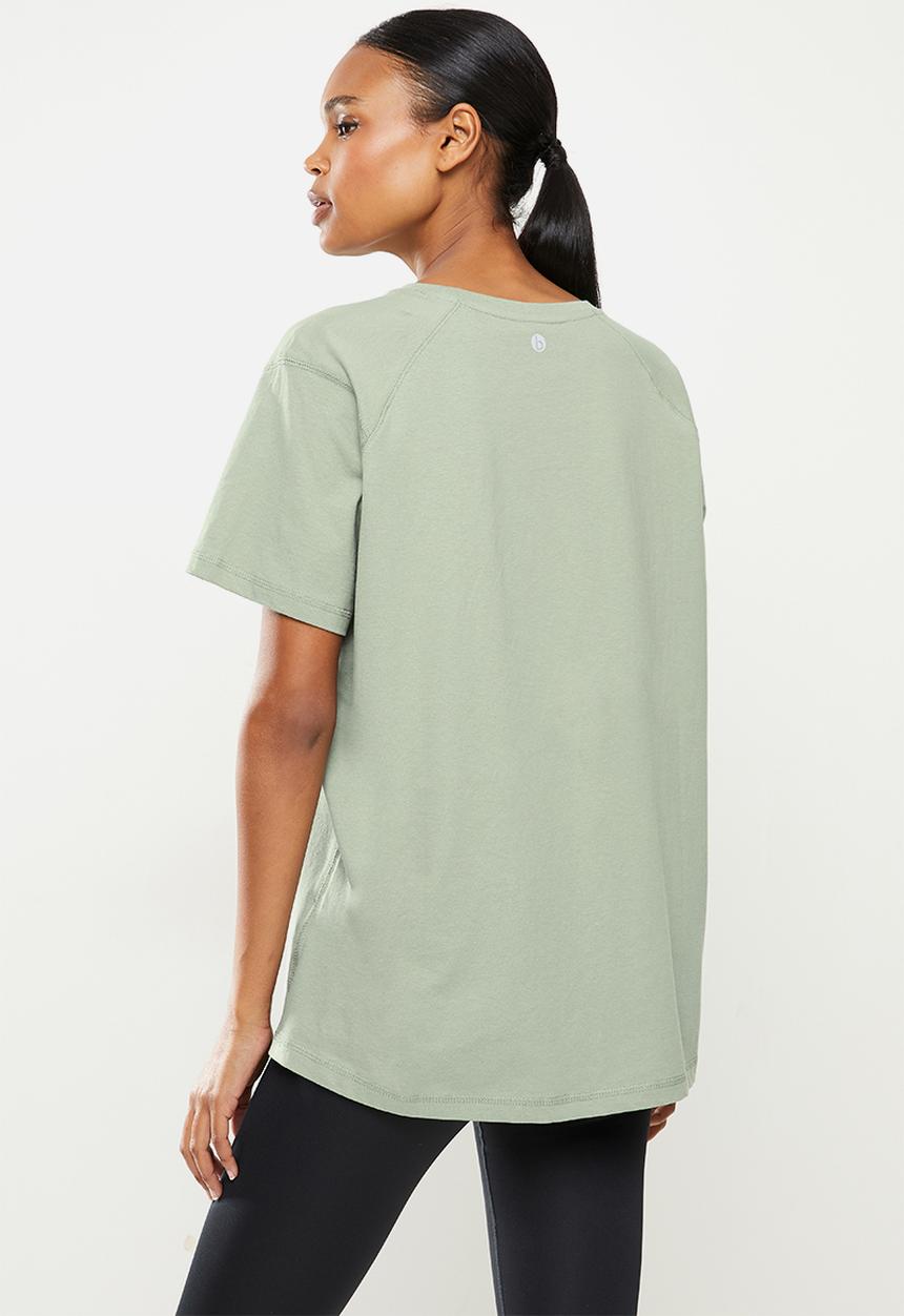 Cotton On - Post sweat organic T-shirt - green haze