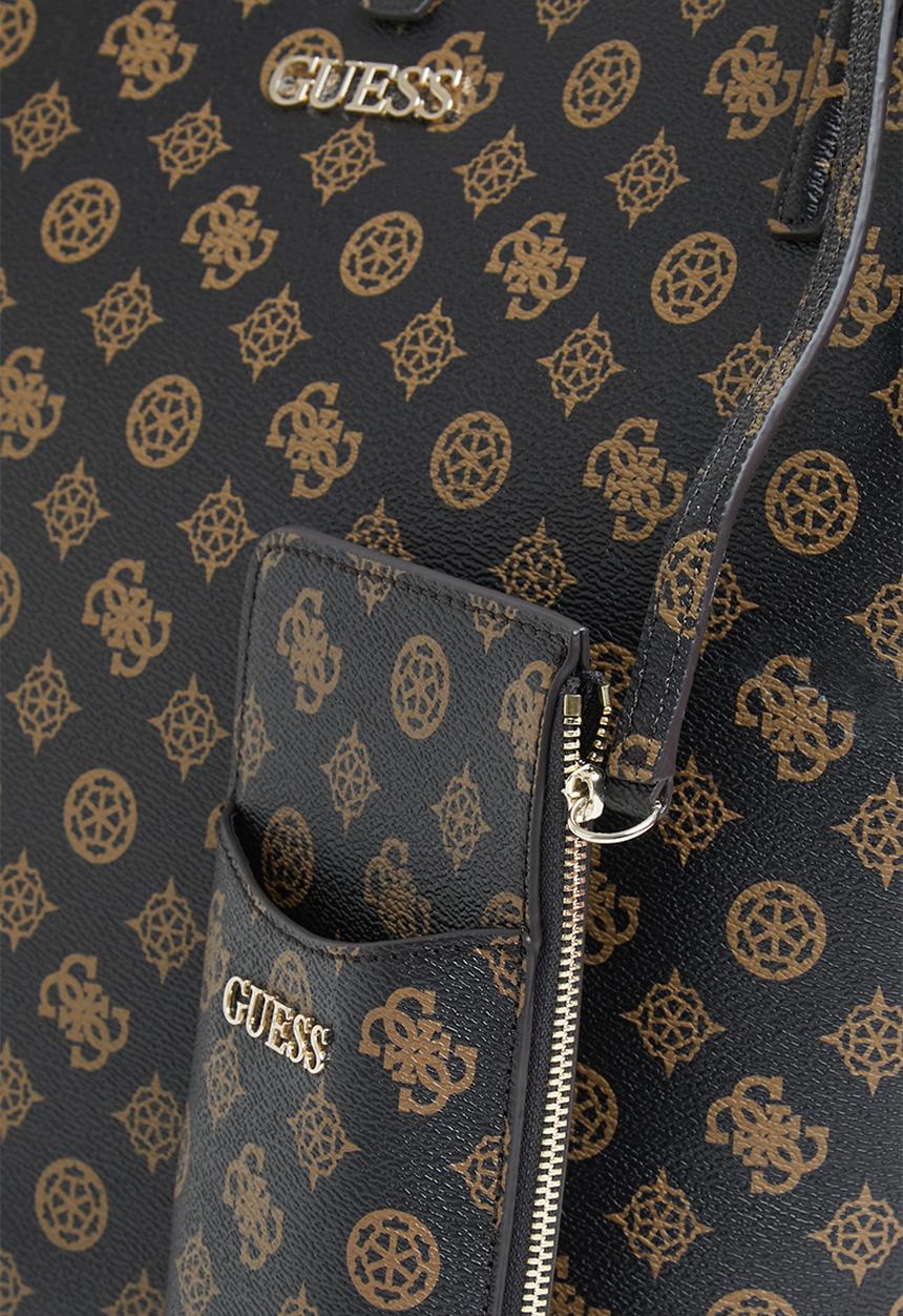 GUESS - Alby toggle tote - mocha