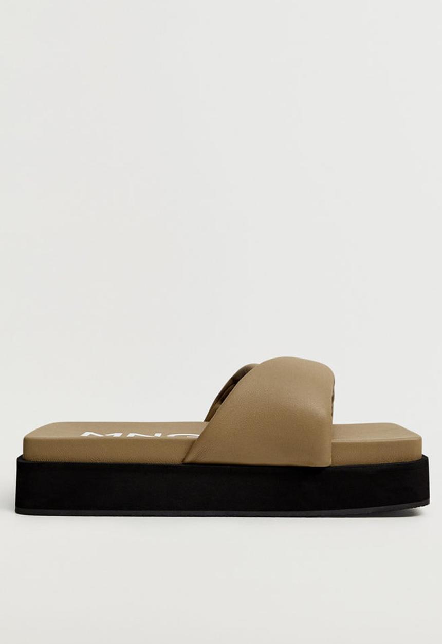MANGO - Kyoto slide - dark green