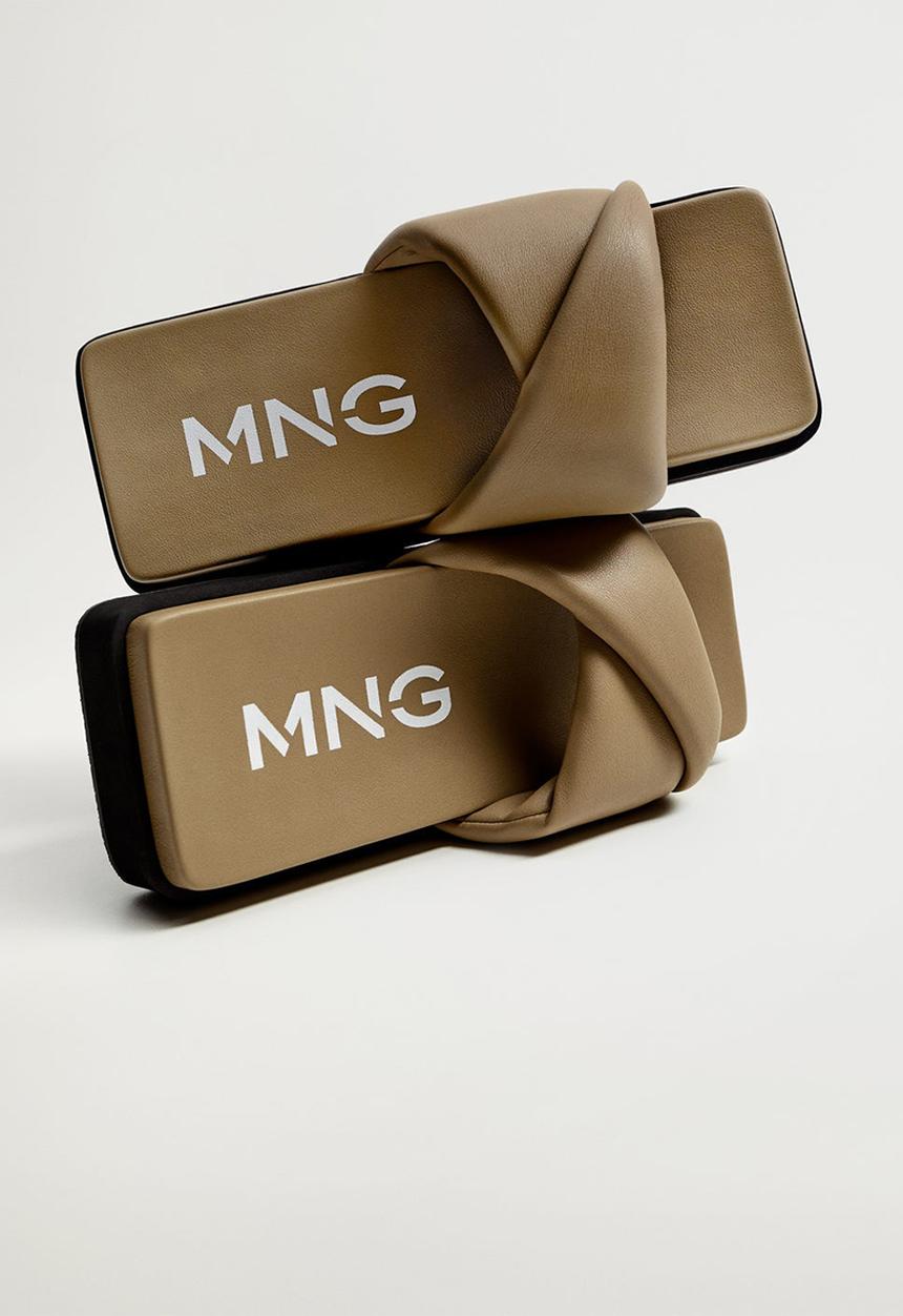 MANGO - Kyoto slide - dark green