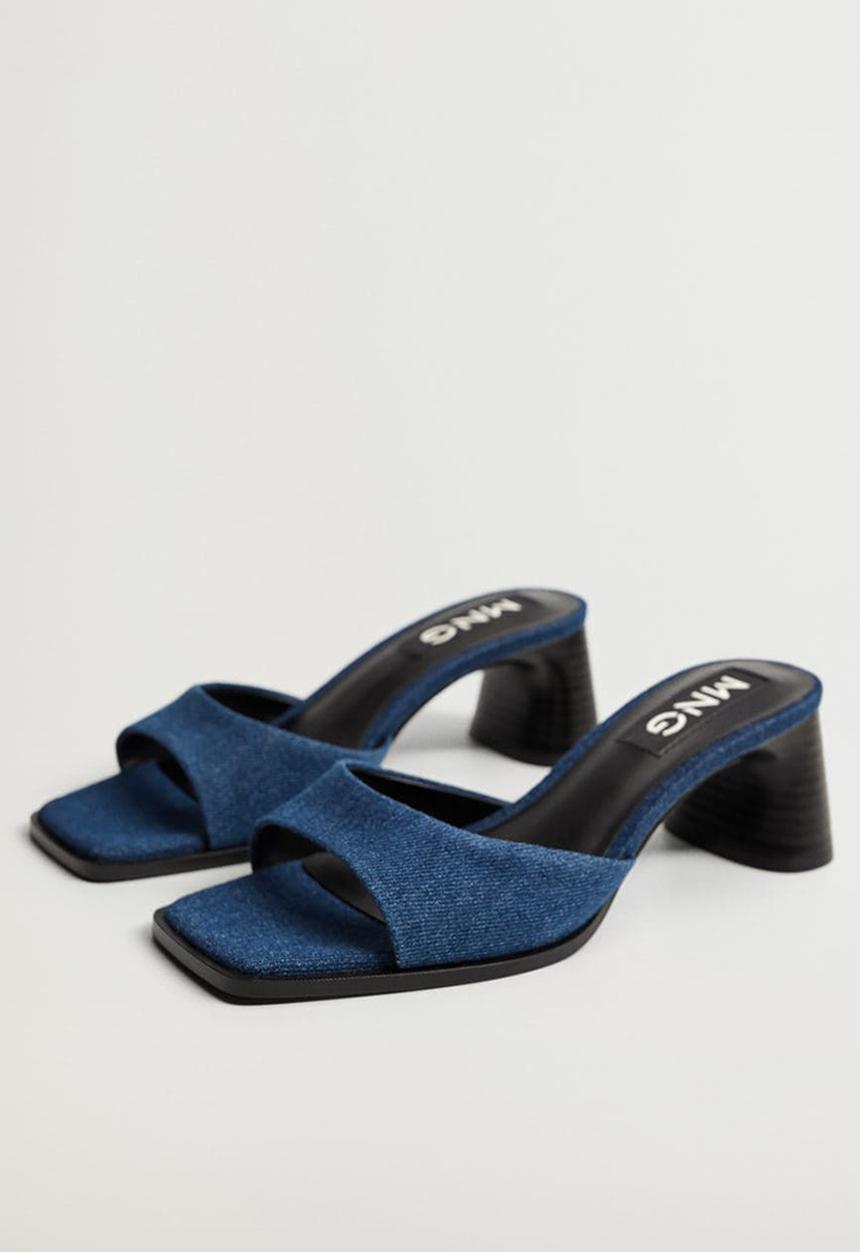 MANGO - Naomi heel - open blue
