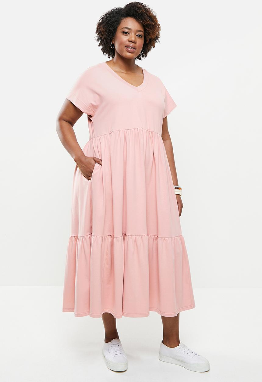 AMANDA LAIRD CHERRY - Plus Nokwe dress - dusty pink