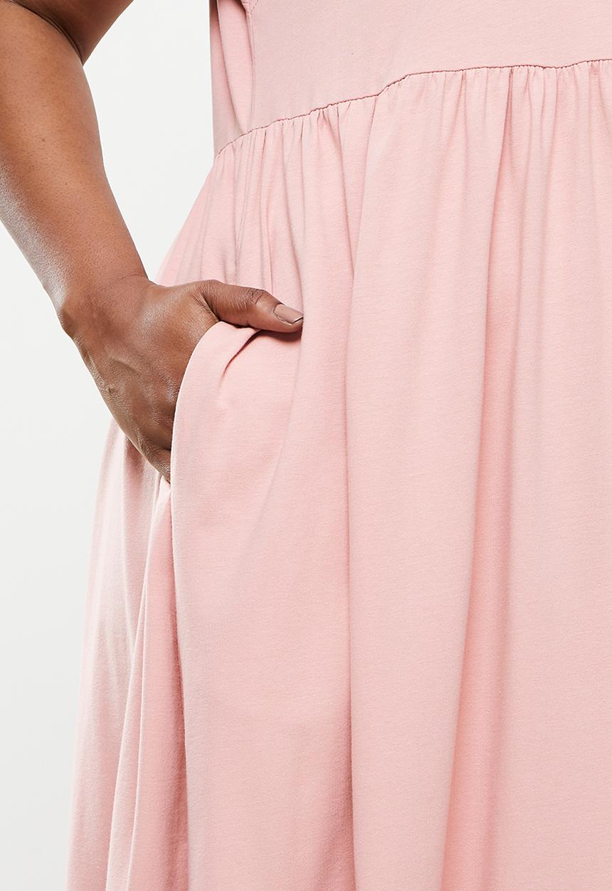 AMANDA LAIRD CHERRY - Plus Nokwe dress - dusty pink