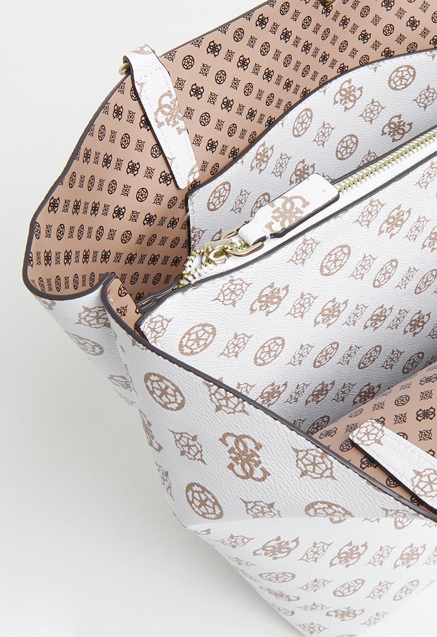 GUESS - Alby toggle tote - white