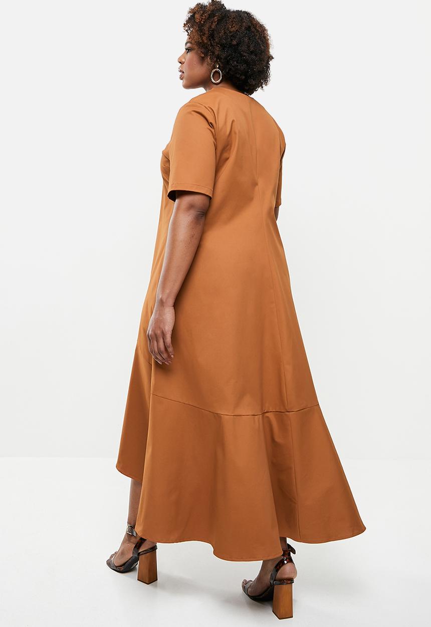 AMANDA LAIRD CHERRY - Plus Amatikulu dress - rust