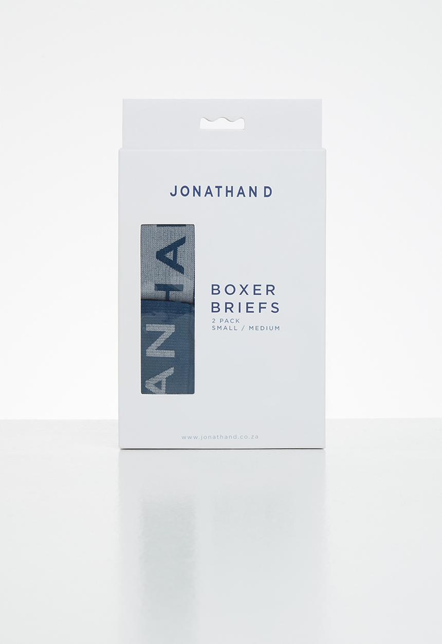 Jonathan D - Branded 2 pack briefs - navy