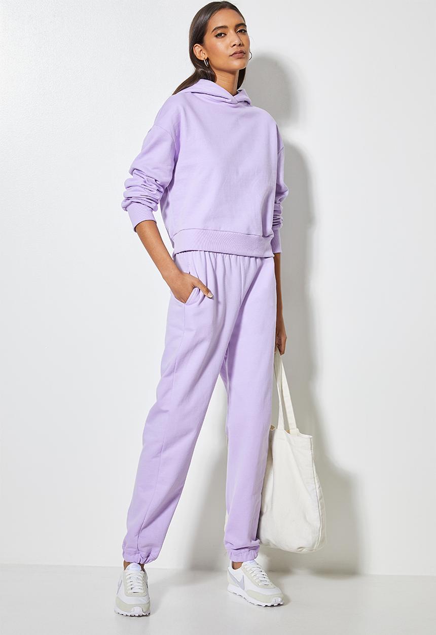 Superbalist - Crop hoodie - dusty purple