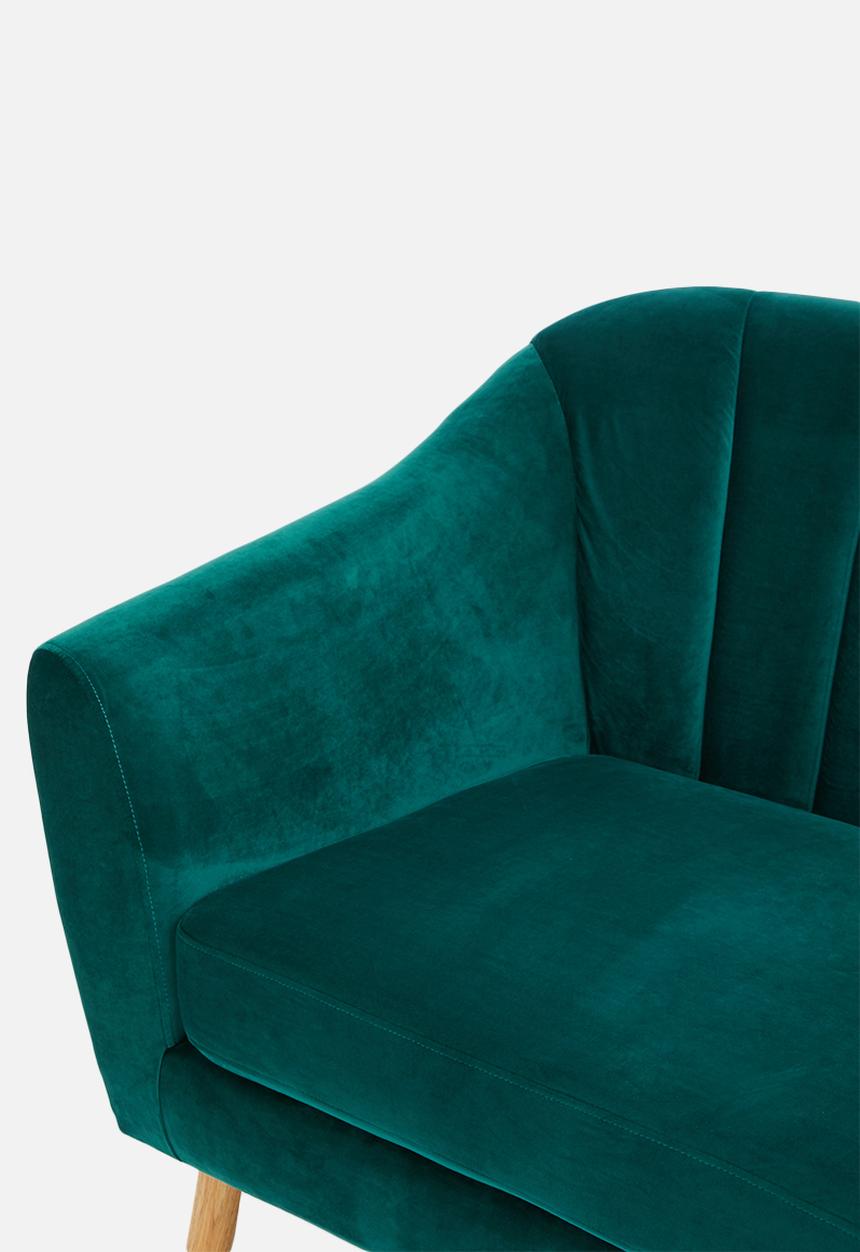 Sixth Floor - Dahlia 3 seater - green