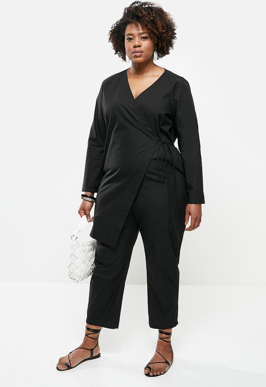 AMANDA LAIRD CHERRY - Plus jordaan jump-suit - black