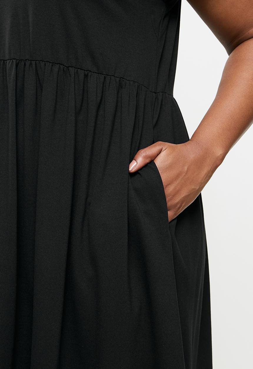 AMANDA LAIRD CHERRY - Plus nokwe dress - black