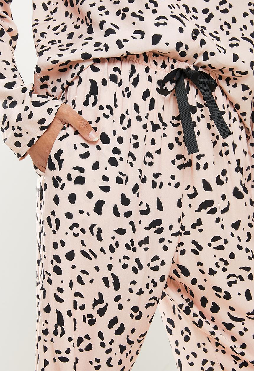 Superbalist - Sleep shirt & pants set - neutral & black