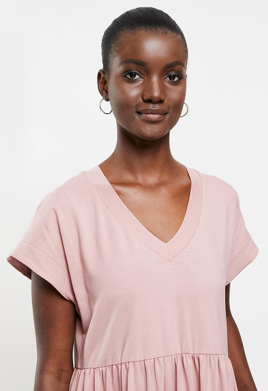AMANDA LAIRD CHERRY - Nokwe dress - dusty pink