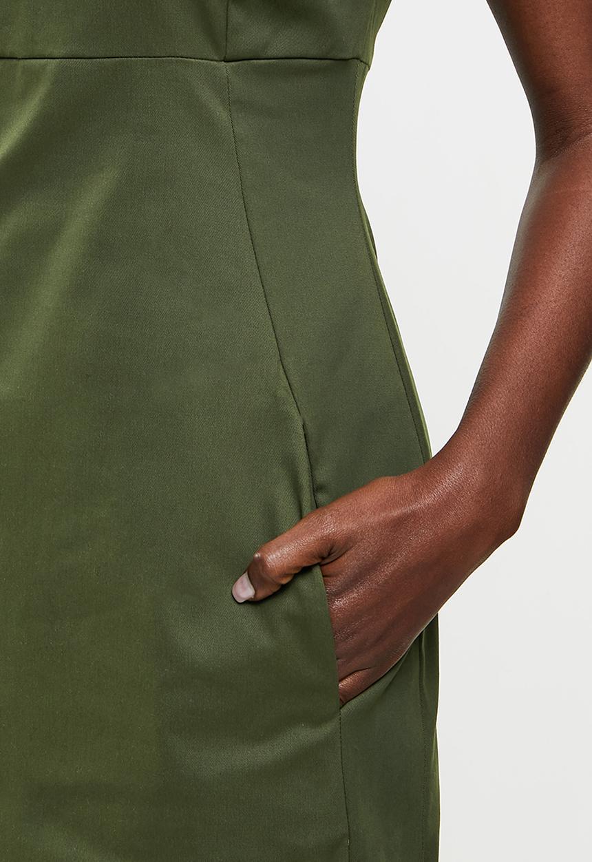 AMANDA LAIRD CHERRY - Mona dress - olive