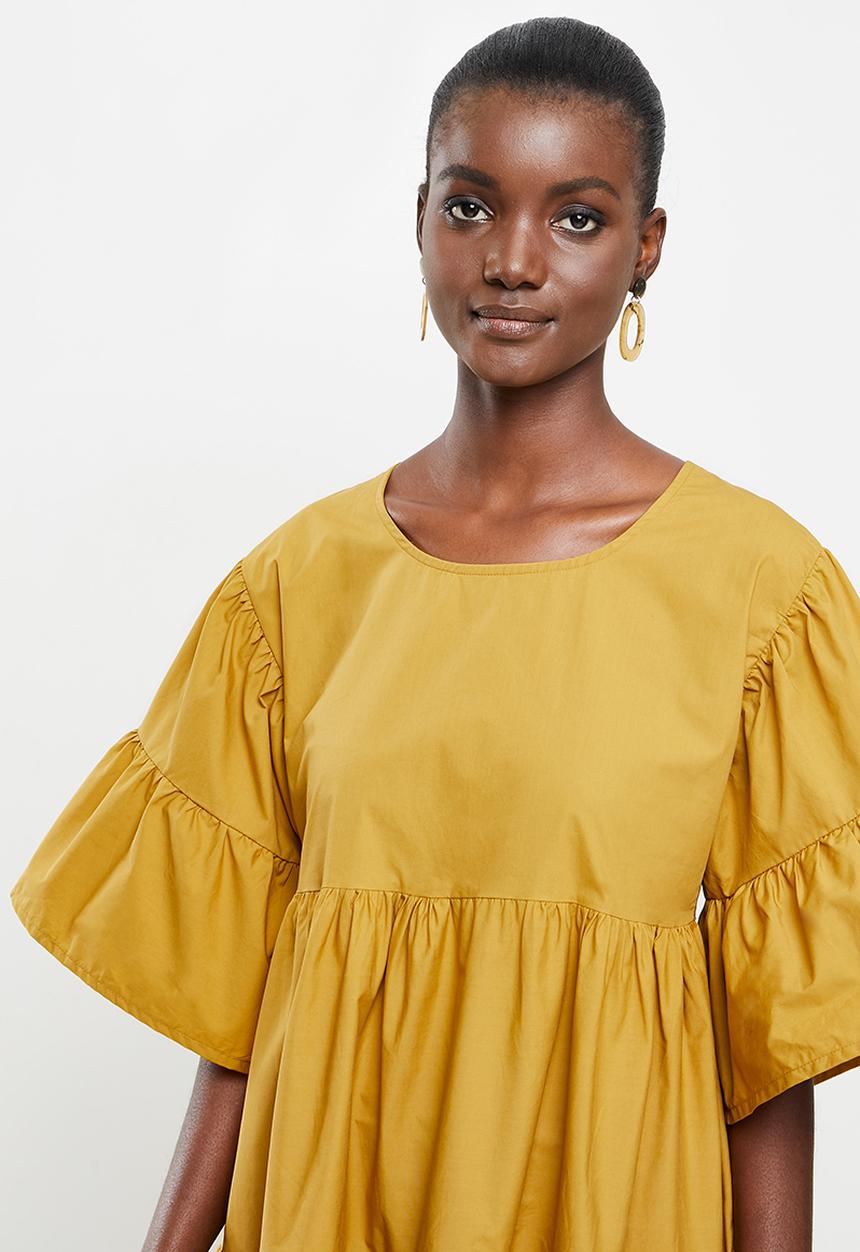 AMANDA LAIRD CHERRY - Tete dress - honey